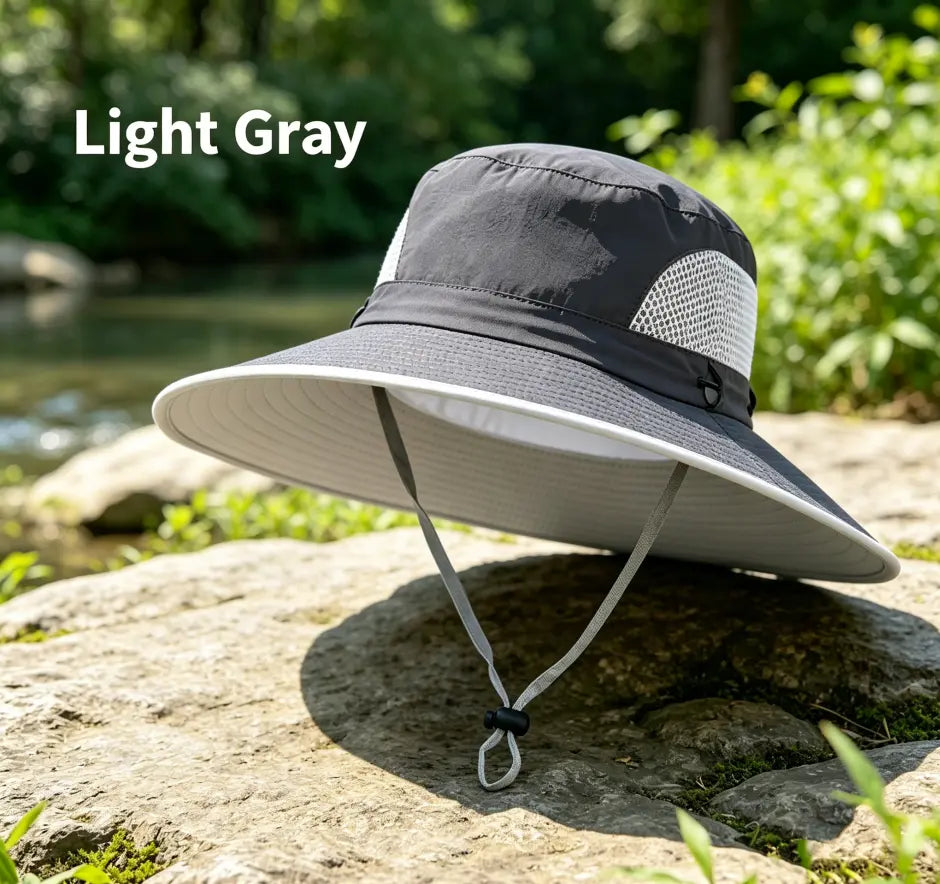 Cooling Hat ,Suitable for Outdoor Work, Sports, Camping, Hiking, Beach, Sun Protection Hat, Suitable for Both Men and Women. Provides Coolness and Sun Protection in Summer.Golf Hat,Reconfigurable Fan Adjustable Sun Hat Lightweight Sun Hat