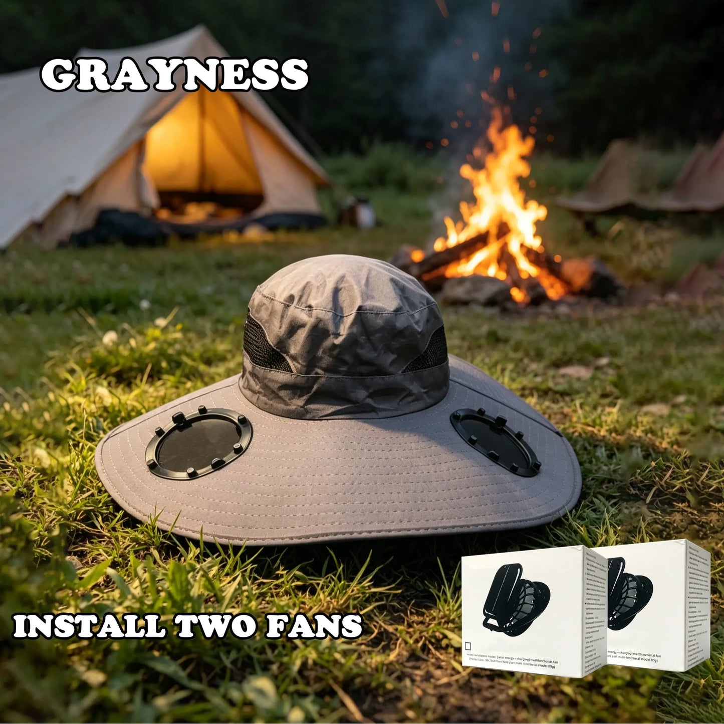 Cooling Hat ,Suitable for Outdoor Work, Sports, Camping, Hiking, Beach, Sun Protection Hat, Suitable for Both Men and Women. Provides Coolness and Sun Protection in Summer.Golf Hat,Reconfigurable Fan Adjustable Sun Hat Lightweight Sun Hat